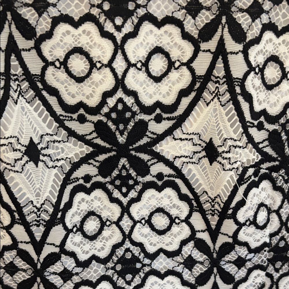 Never worn! Rabbit Rabbit Rabbit Black and White Geometric Dress - Picture 4 of 4